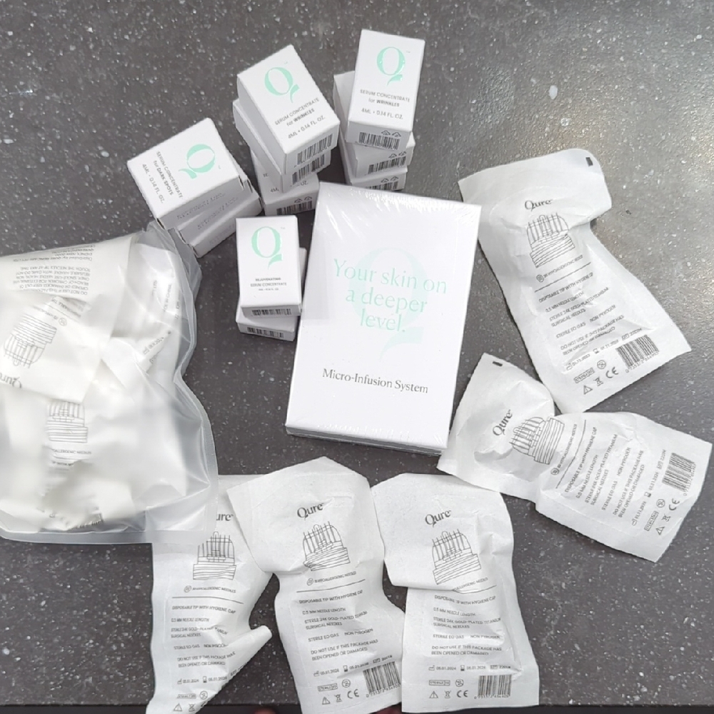 Qure Skincare Micro-Infusion System SET Wrinkles Dark Spots Rejuvenating 3mo